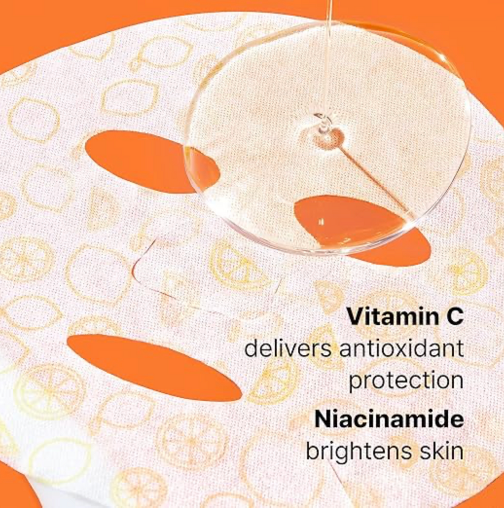 Dr.jart+ Brightamin Brightening + Plumping Face Mask With Vitamin C 25ml X 5ea