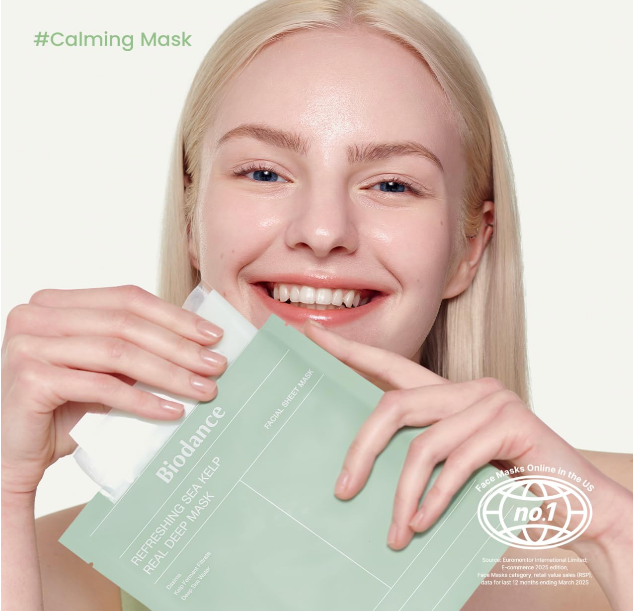 Biodance Refreshing Sea Kelp Real Deep Mask 34g X 4ea