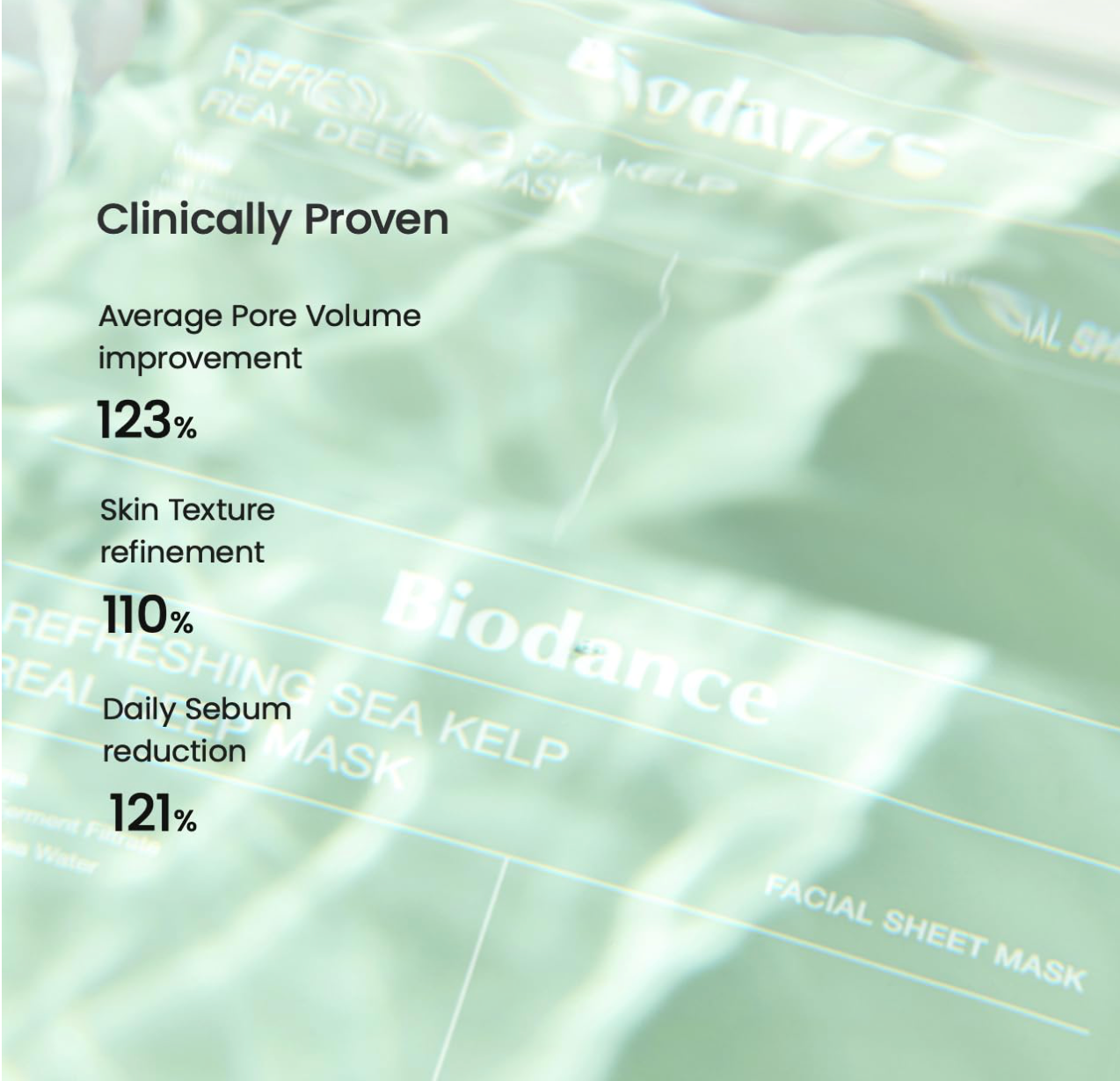 Biodance Refreshing Sea Kelp Real Deep Mask 34g X 4ea