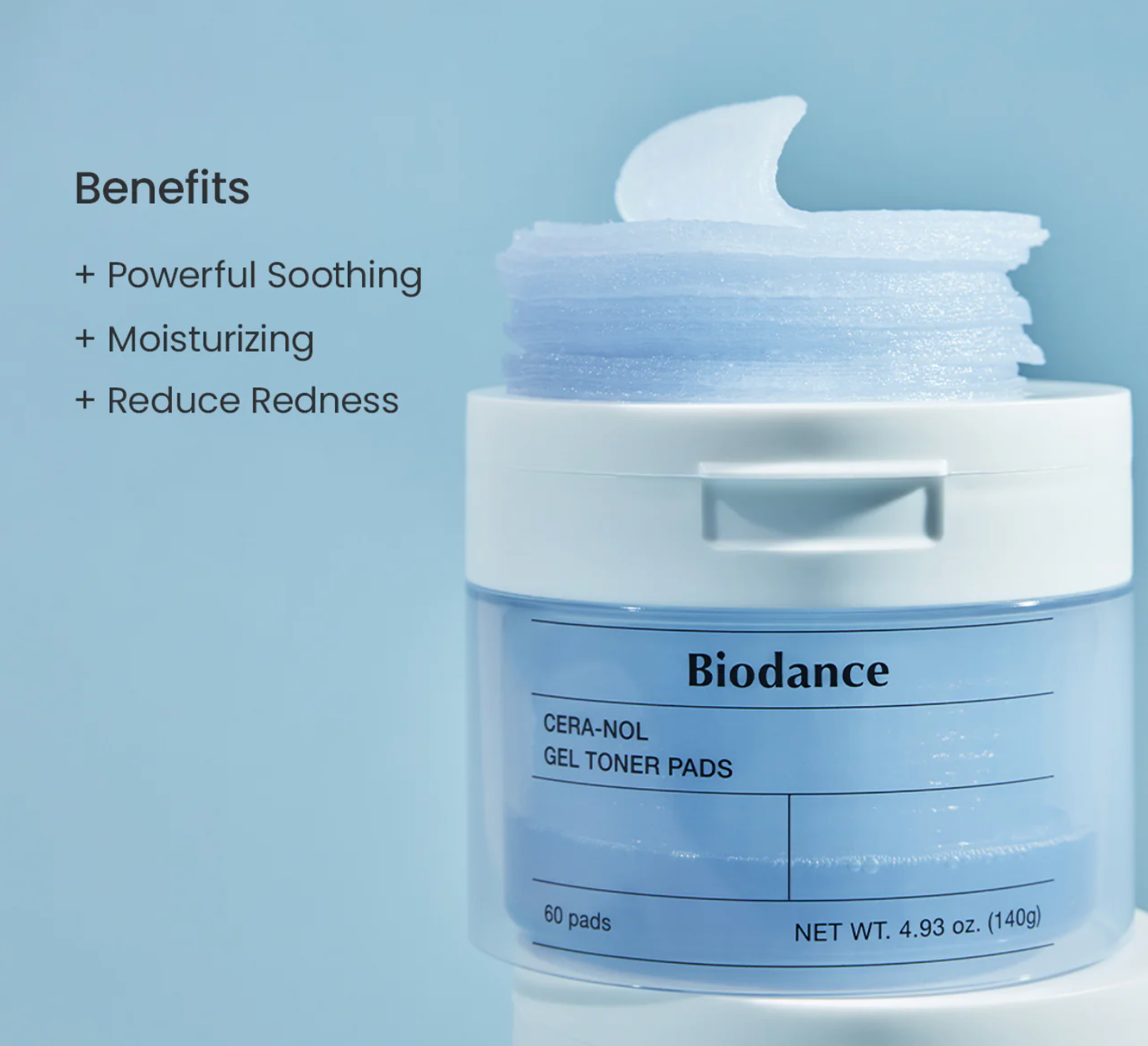 Biodance CERA-NOL Gel Toner Pads 140g/60ea