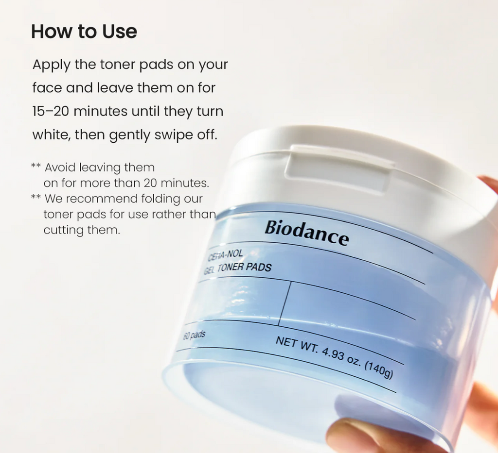 Biodance CERA-NOL Gel Toner Pads 140g/60ea