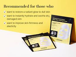 COSRX Advanced Snail Mucin Glass Glow Hydrogel Mask 34g X 3ea